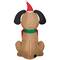 5ft. Airblown® Inflatable Christmas Dog with Santa Paws Sign